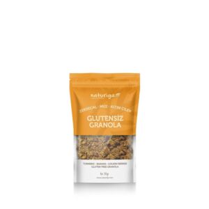 Naturiga Zerdeçal - Muz - Altın Çilek Glutensiz Granola 250 Gr