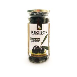 Kroisos Organik Siyah Zeytin Güneşte Kurutma 310 Gr