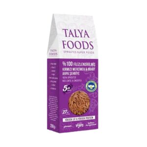 Talya Foods Organik Filizlendirilmiş Kırmızı Mercimek Nohut Arpa Şehriye 200 Gr