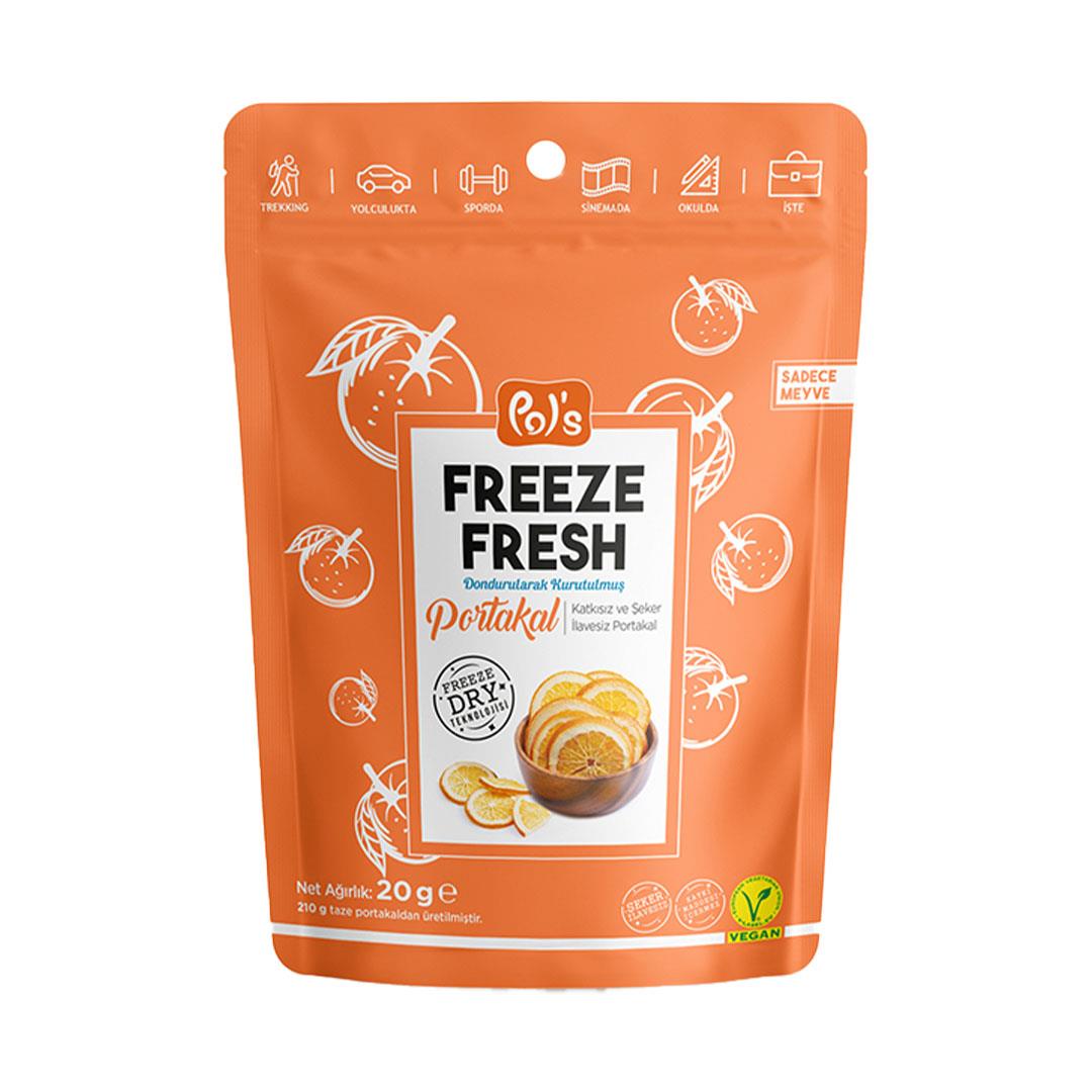 Pol's Freeze Fresh Dondurularak Kurutulmuş Portakal 20 Gr 5 Pol's Freeze Fresh Dondurularak Kurutulmuş Portakal 20 Gr