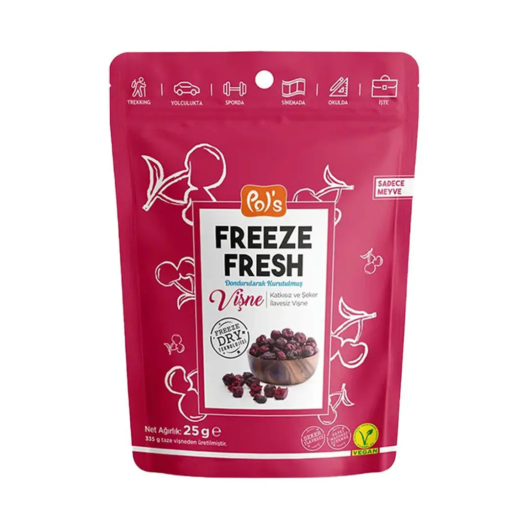 pol-s-freeze-fresh-dondurularak-kurutulmus-visne-25-gr-1804.jpg Pol's Freeze Fresh Dondurularak Kurutulmuş Vişne 25 Gr - Görsel 1