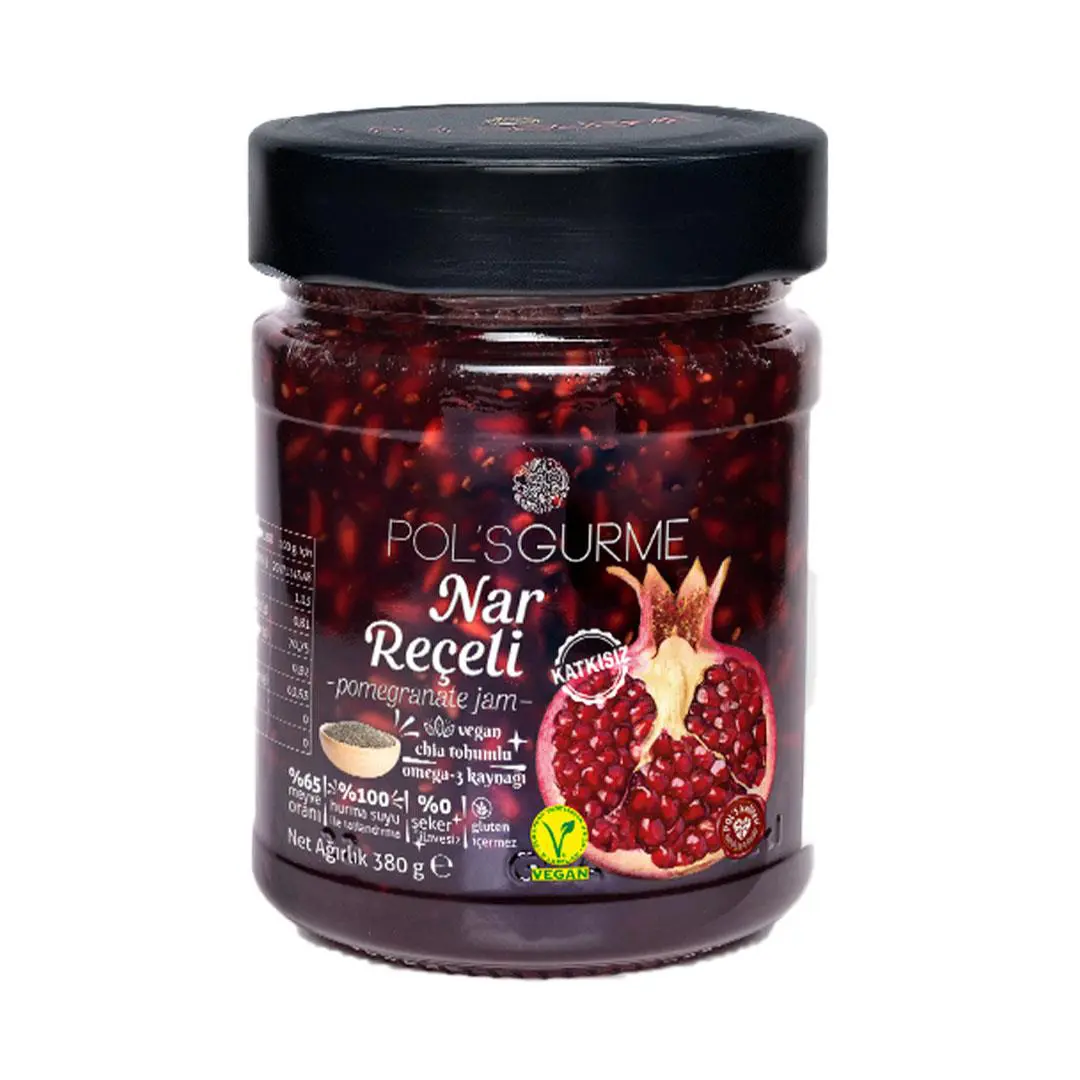 pol-s-gurme-chia-tohumlu-nar-receli-380-gr-1795.jpg Pol's Gurme Chia Tohumlu Nar Reçeli 380 Gr - Görsel 1
