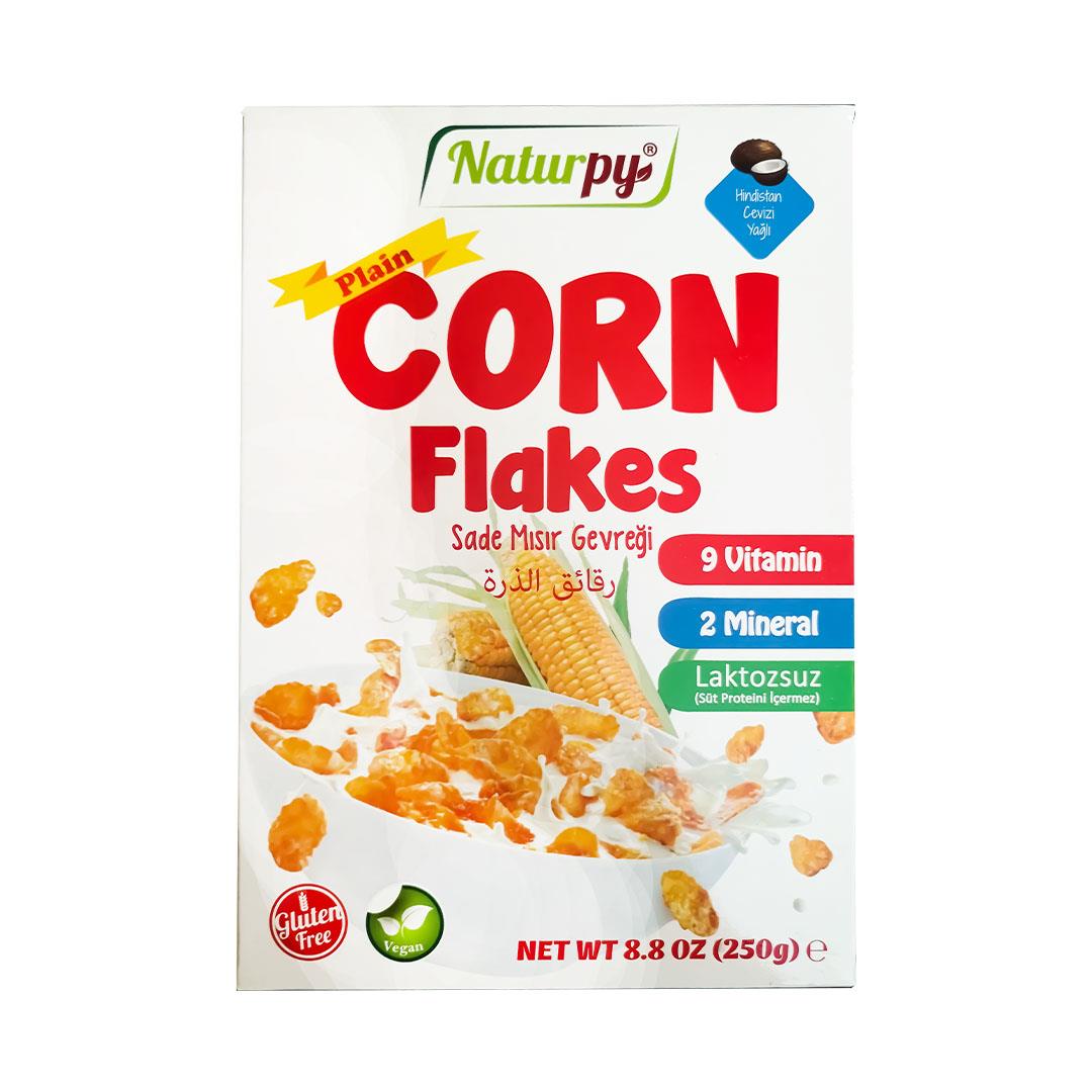 Naturpy Corn Flakes Glutensiz Vegan Mısır Gevreği 250 Gr Lila Plus
