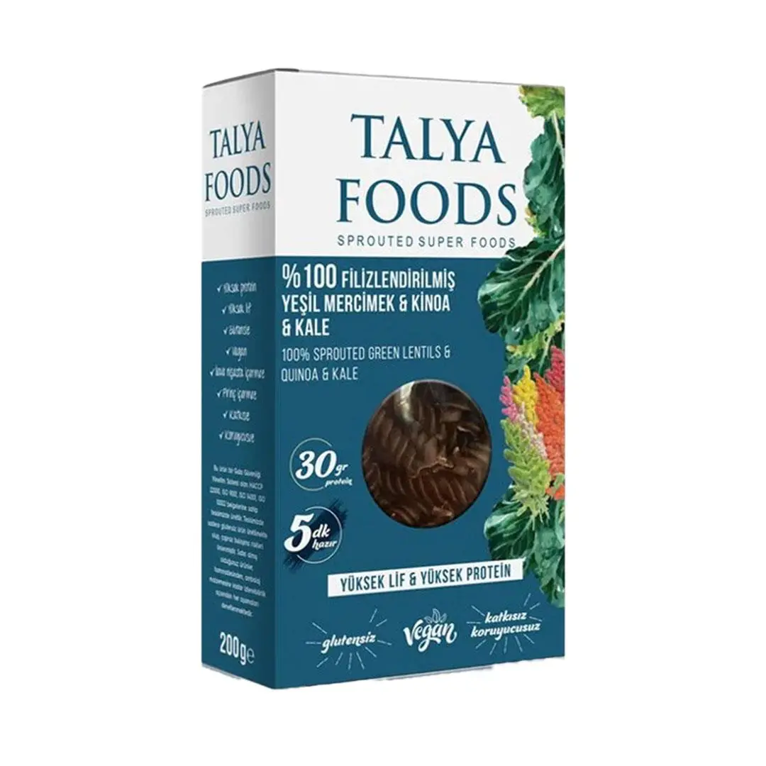 talya-foods-organik-filizlendirilmis-yesil-mercimek-kinoa-kale-makarnasi-200-gr-1941.jpg Talya Foods Organik Filizlendirilmiş Yeşil Mercimek Kinoa Kale Makarnası 200 Gr - Görsel 1