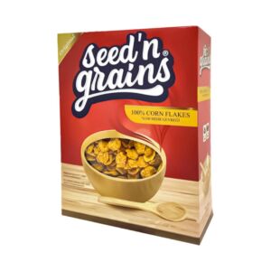 Seed'n Grains %100 Mısır Gevreği Tuzsuz Şekersiz Corn Flakes 300 Gr