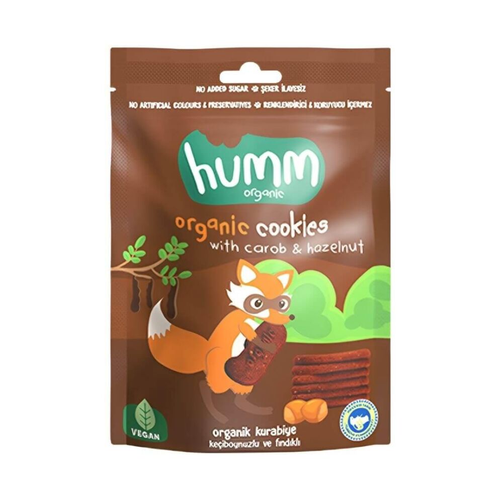 Humm Organic Organik Keçiboynuzlu Fındıklı Kurabiye 55 Gr