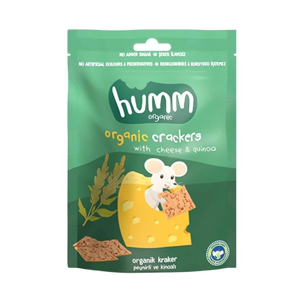 Humm Organic Organik Peynirli Kinoalı Kraker 60 Gr