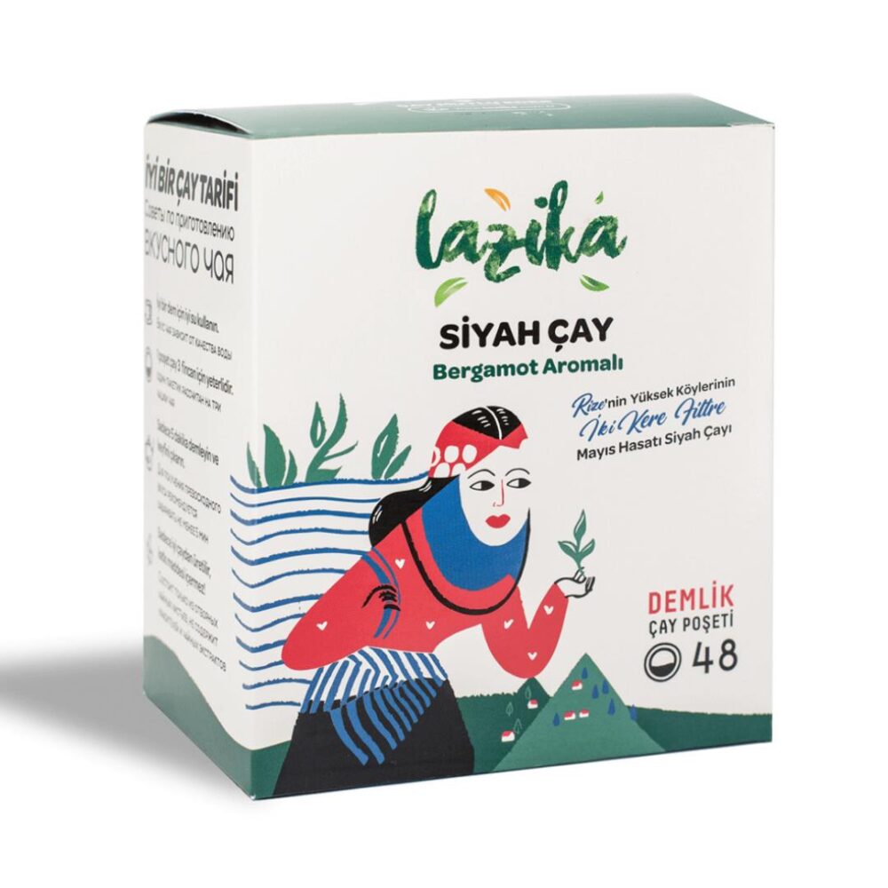 Lazika Demlik Poşet Bergamot Aromalı Siyah Çay 48 Poşet