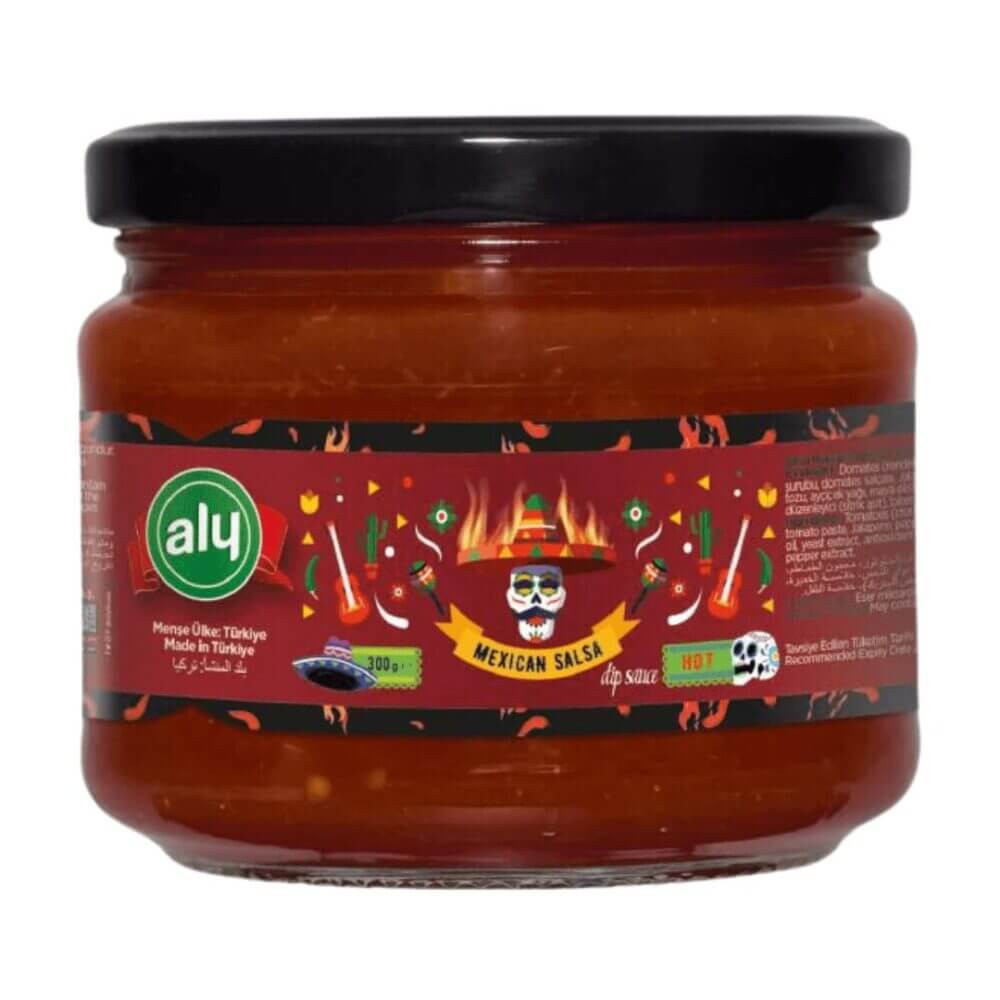 Aly Hot Meksika Salsa Dip Sos 300 Gr