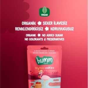 Humm Organic Organik Çilekli Kurabiye 55 Gr 10 Humm Organic Organik Çilekli Kurabiye 55 Gr 9