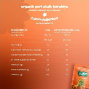 Humm Organic Organik Portakallı Kurabiye 55 Gr 14 Humm Organic Organik Portakallı Kurabiye 55 Gr 13