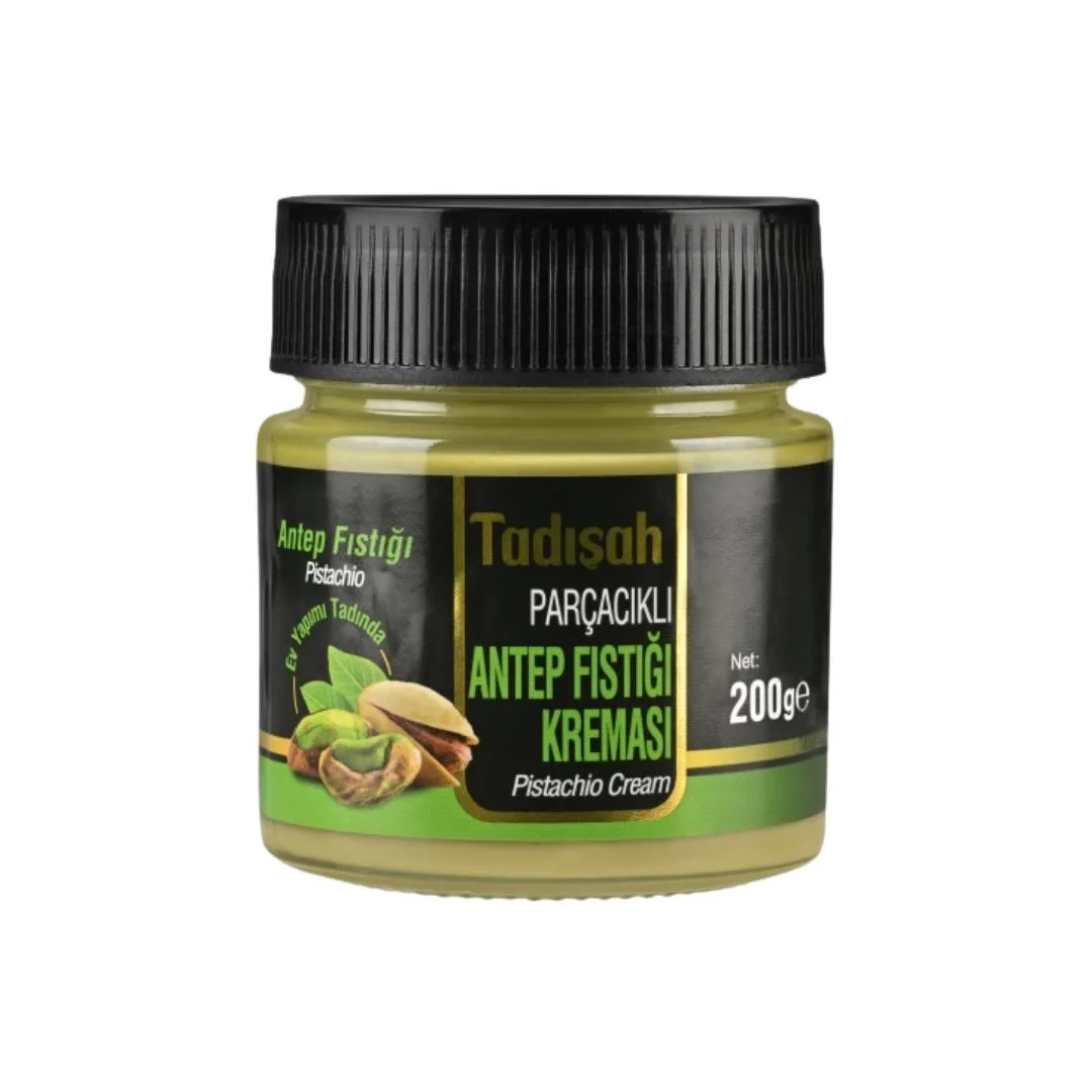 tadisah-parcacikli-antep-fistigi-ezmesi-200-gr-4623.jpg Abdurrahman Tatlıcı Tadışah Parçacıklı Antep Fıstığı Kreması 200 Gr - Görsel 1