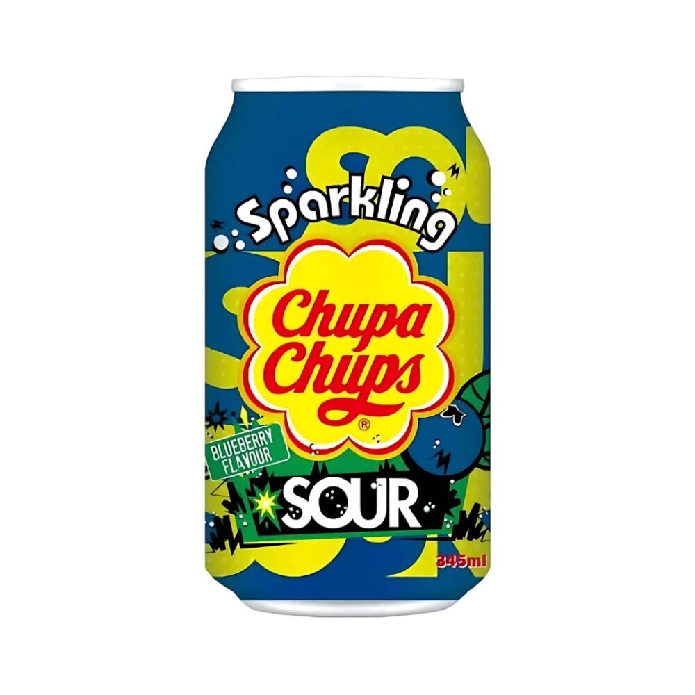 Chupa Chups Sparkling Sour Blueberry 345 Ml