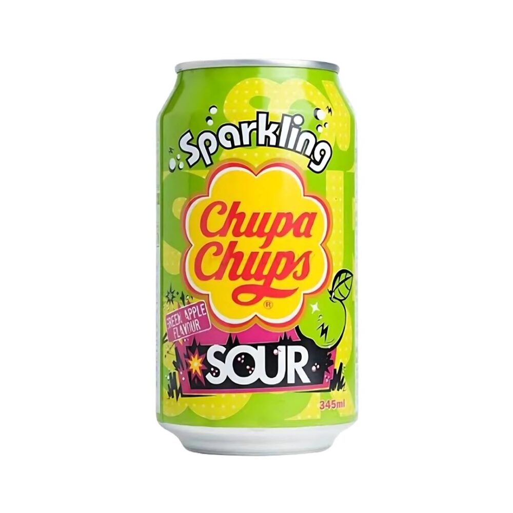 Chupa Chups Sparkling Sour Green Apple 345 Ml