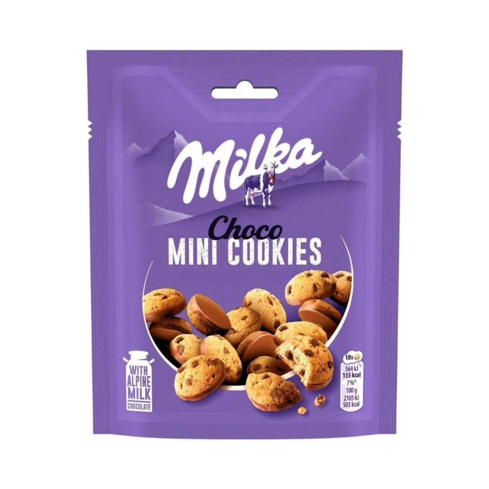 Milka Choco Mini Cookies Damla Çikolatalı Kurabiye 110 Gr