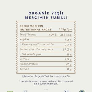 Potamya Organik Yeşil Mercimek Fusilli Makarna 240 Gr 7