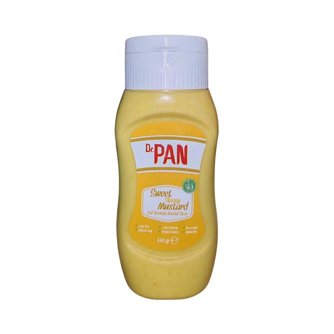 dr-pan-skinny-mustard-seker-ilavesiz-enerjisi-70-azaltilmis-dusuk-kalorili-hardal-sos-260-gr-4691-1.jpg Dr. Pan Sweet Skinny Mustard Bal Aromalı Şekersiz Enerjisi %70 Azaltılmış Düşük Kalorili Hardal Sos 260 Gr - Görsel 1
