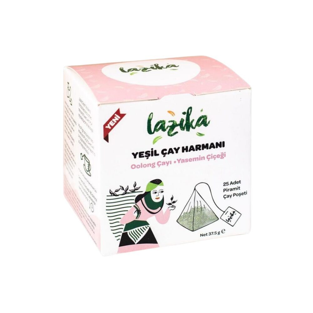 Lazika Yeşil Çay Harmanı Oolong Yasemin 25 Piramit Poşet