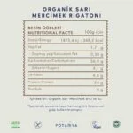 Potamya Organik Sarı Mercimek Rigatoni Makarna 240 Gr - Görsel 2