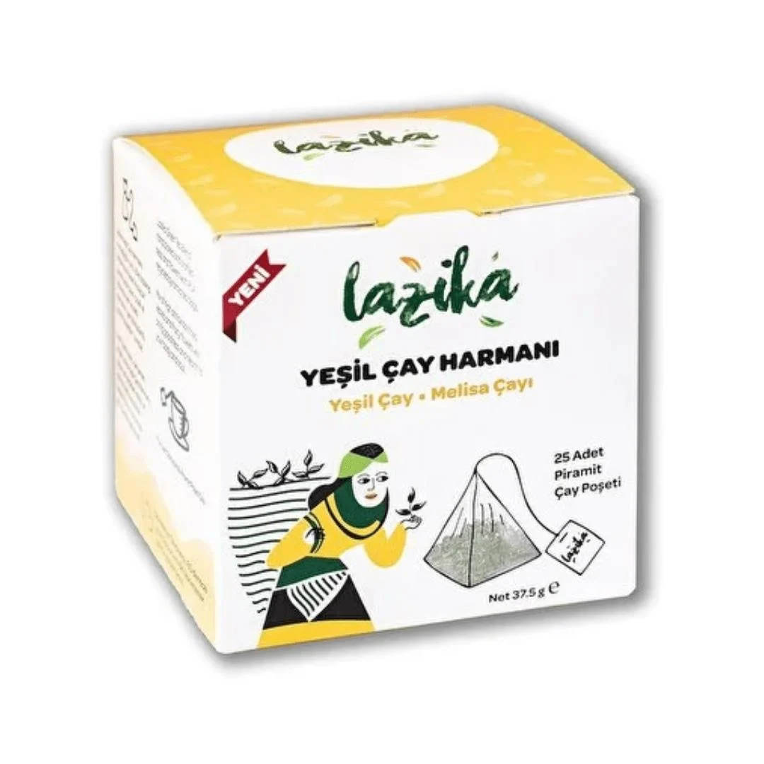 lazika-yesil-cay-harmani-yesil-cay-melisa-25-poset-2861.jpg Lazika Yeşil Çay Harmanı Yeşil Çay Melisa 25 Poşet - Görsel 1