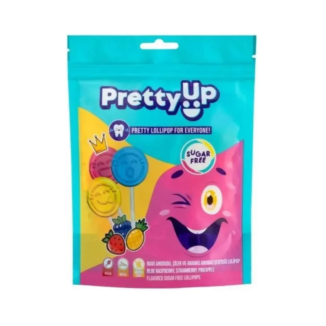 pretty-up-sekersiz-lolipop-10-adet-4764.jpg Pretty Up Şekersiz Lolipop 55 Gr - Görsel 1