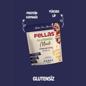 Fellas Glutensiz Müsli Kırmızı Meyveler 270 Gr 12