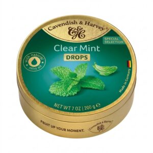 Cavendish & Harvey Clear Mint Nane ve Okaliptüs Aromalı Şekerleme 200 g - Metal Kutuda Ferahlık