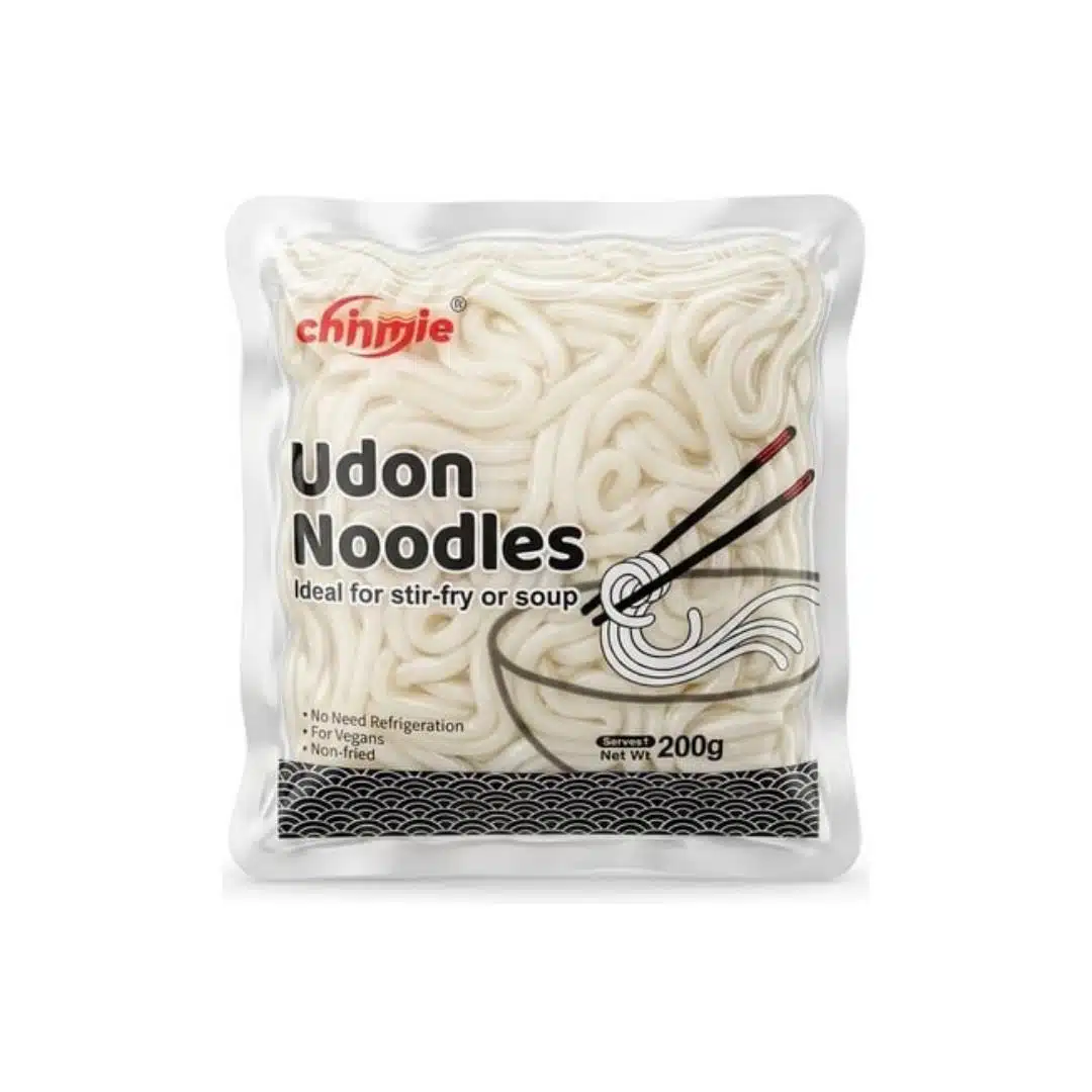 chinmie-udon-noodles-200-gr-4849.jpg Chinmie Udon Noodle 200 g - Taze Dokulu Kızartılmamış Pratik Asya Eriştesi - Görsel 1