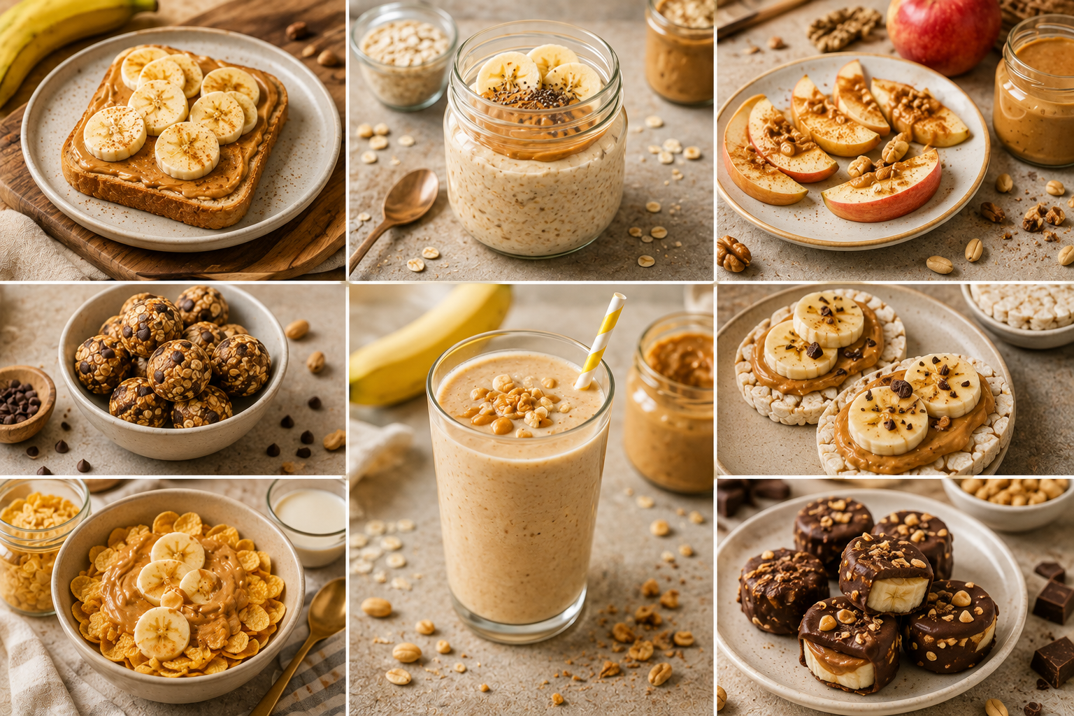 Fıstık ezmesiyle ne yapılır? Muzlu tosttan overnight oats’a, enerji toplarından çıtır atıştırmalıklara 8 kolay fıstık ezmeli tarif.