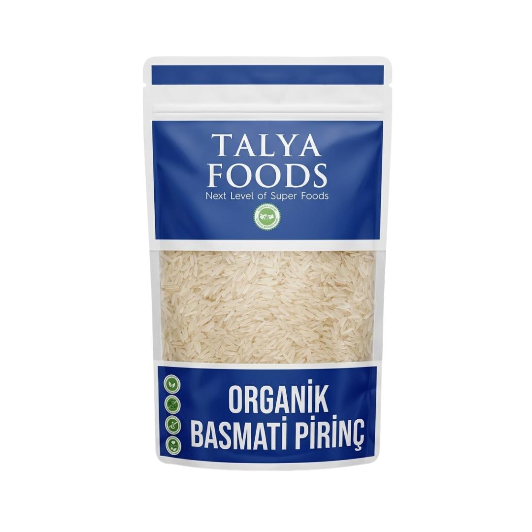 talya-org-basmati-pirinc-500-gr-4854.jpg Talya Organik Basmati Pirinç 500 g - Glutensiz Sertifikalı Organik Aromatik Uzun Taneli Pilavlık Pirinç - Görsel 1